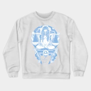 Light Blue Libra Beauty Crewneck Sweatshirt